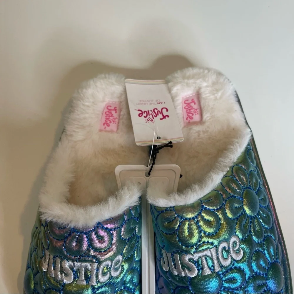 Justice slip on scuff slippers